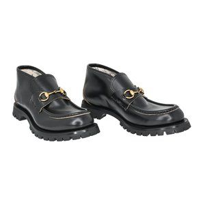Gucci Men's Cordovan Horsebit Leather Loafers